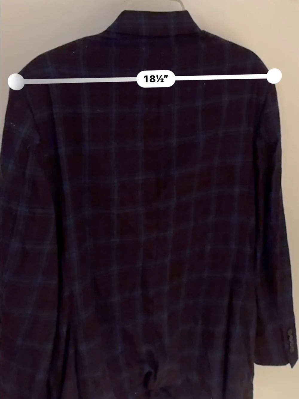 Ralph Lauren Brown Sport Coat with Blue Windowpane